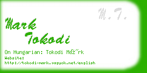 mark tokodi business card